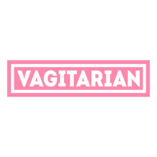 Vagitarian Decal (Pink)